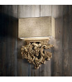 Wood wall light PETER 2 bulbs