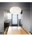 White suspension CANDY 1 bulb Diameter 25 Cm