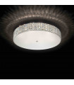 White crystal ceiling light ROMA 12 bulbs