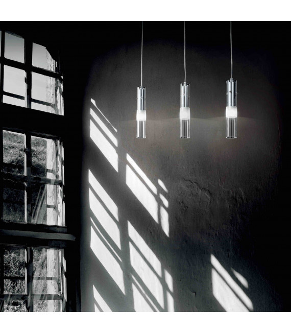 Suspension Chromée BAR 1 ampoule