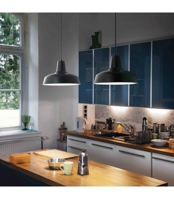 Lampadario MOBY nero 1 lampadina