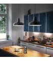 Black MOBY pendant light 1 bulb
