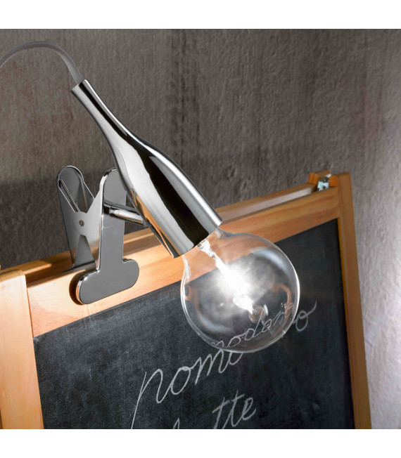 PICCHIO Chrom Wandleuchte 1 Glühbirne