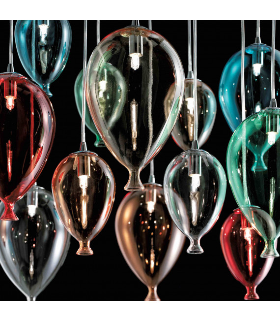 Suspension Multicouleur CLOWN 12 ampoules