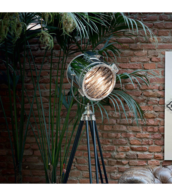 KRAKEN Chrom Stehlampe 1 Glühbirne