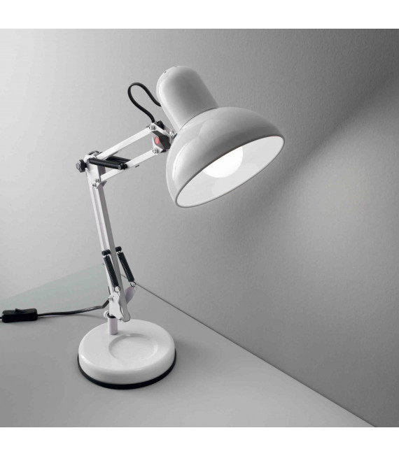 White KELLY 1-light table lamp