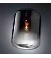 KEN chrome pendant light 1 glass bulb
