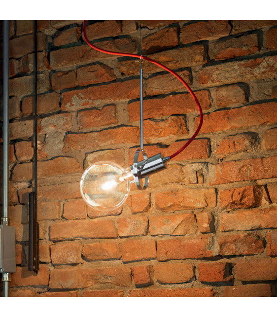 Suspension Chromée RADIO 1 ampoule