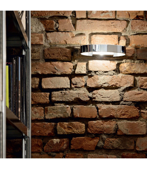 ZED Chrom Wandleuchte 1 Glühlampe aus Metall