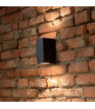 Black wall light UP 2 bulbs