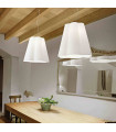 Suspension Blanche SESTO 1 ampoule Diamètre 50 Cm