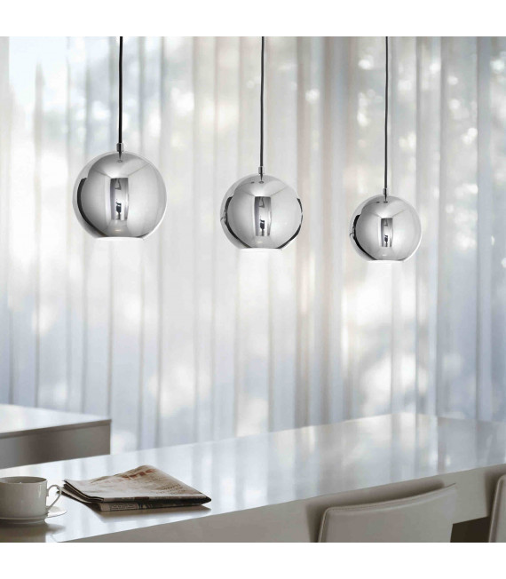 Sospensione Cromata MR JACK 1 Lampadina Diametro 60 Cm