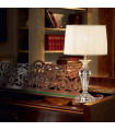 Lampe de table Blanche KATE 1 ampoule en verre