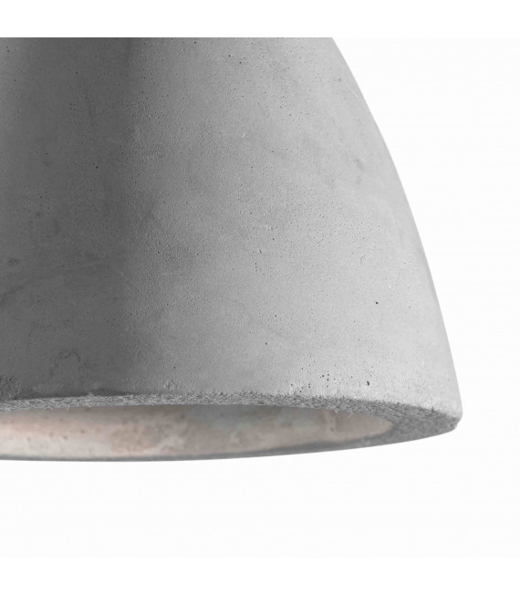 Sospensione Cemento OLIO 1 Lampadina Diametro 9 Cm Cemento