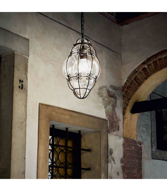 Black pendant ANFORA 1 bulb