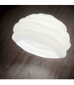 White pendant light KARMA 1 bulb Diameter 19 Cm
