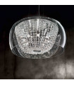 Suspension Chromée en cristal AUDIL-61 6 ampoules