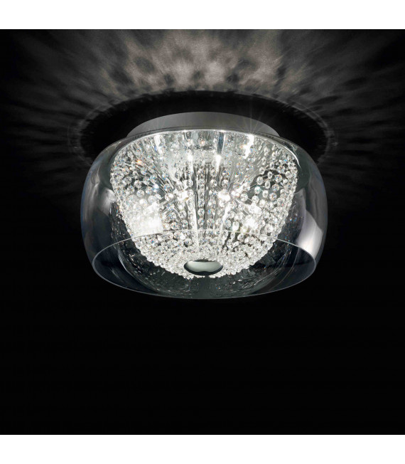 AUDIL-61 Chrome crystal ceiling light 6 bulbs