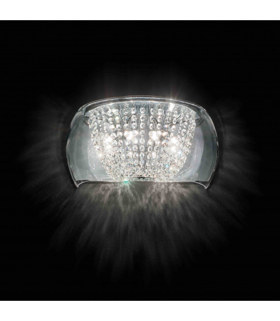 AUDI-61 Applique a 4 luci in cristallo cromato