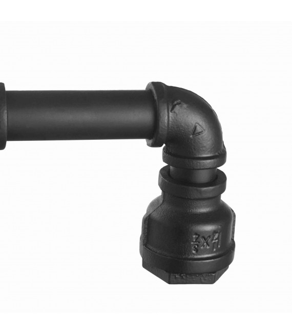 PLUMBER black wall light 2 bulbs