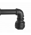 Black PLUMBER ceiling light 8 bulbs