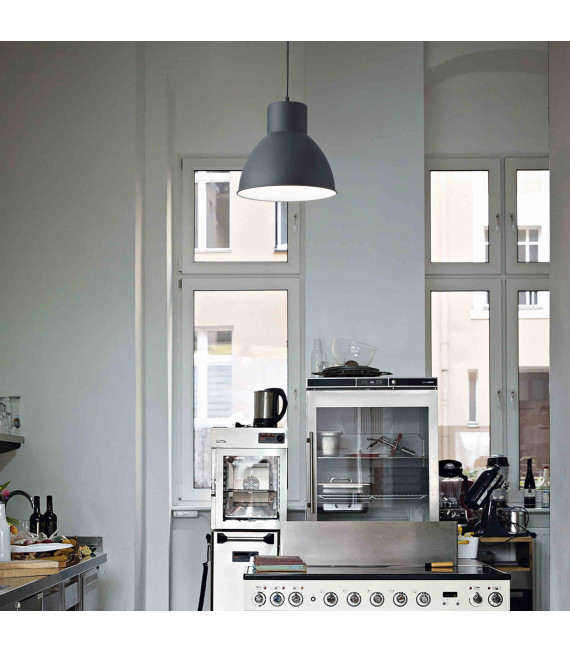Suspension Noire METRO 1 ampoule