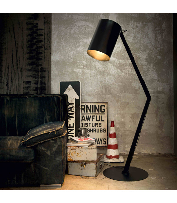 Stehlampe Schwarz BIN 1 Glühbirne