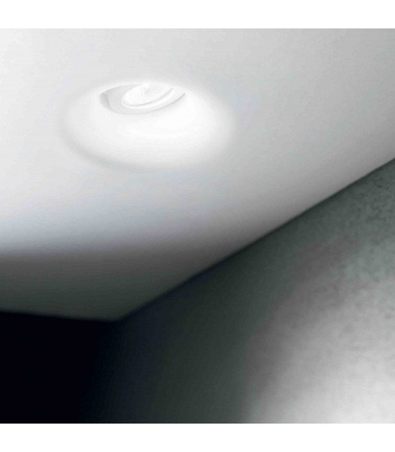 White recessed spot ZEPHYR 1 bulb height 6 Cm