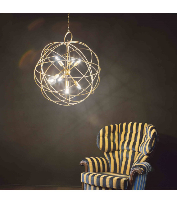 KONSE Golden Pendant Light 7 bulbs