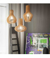 CITRUS wood pendant light 1 wooden bulb