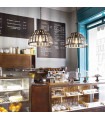 CESTO iron pendant light 1 bulb