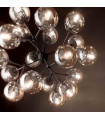 KEPLER black pendant light 18 bulbs
