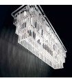 Suspension Chromée en cristal MARTINEZ 6 ampoules