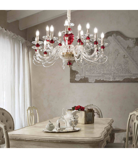 Transparent BARONET suspension 15 bulbs