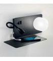 Applique murale Noire BOOK 2 ampoules