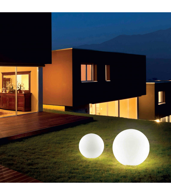 Lampada da terra bianca SOLE 1 lampadina Diametro 30 Cm
