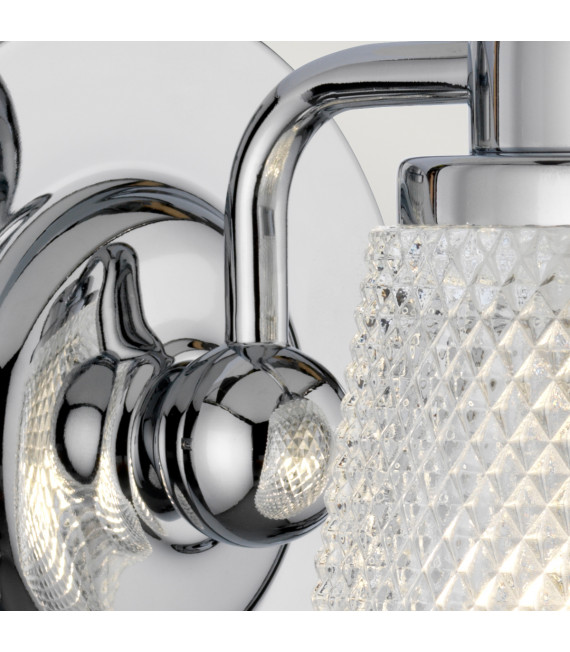 Applique murale Hudson Chrome poli