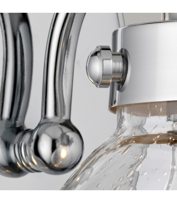 Applique murale Scholar Chrome poli