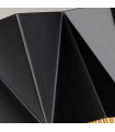 Applique murale Zuma Satin noir / or 27 Cm