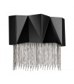 Applique murale Zuma Satiné noir / argent 27 Cm