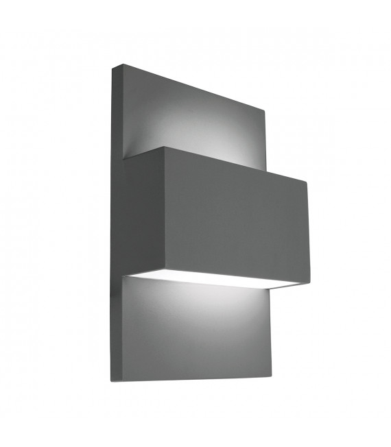 Applique murale de jardin Geneve Graphite 31 Cm