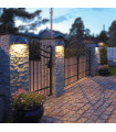 Applique murale de jardin Halden Graphite 15 Cm