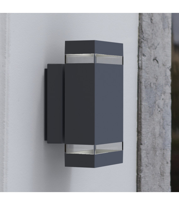 Applique murale de jardin Jannik Gris foncé 23,5 Cm