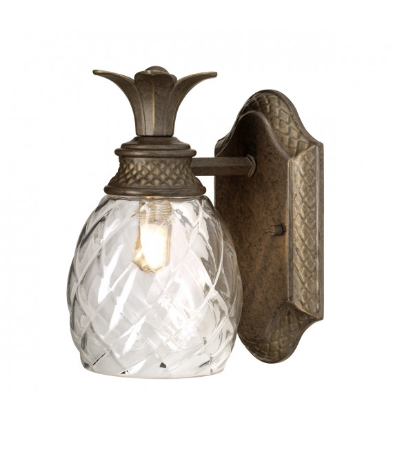 Applique murale salle de bains Plantation Perle bronze 22 Cm