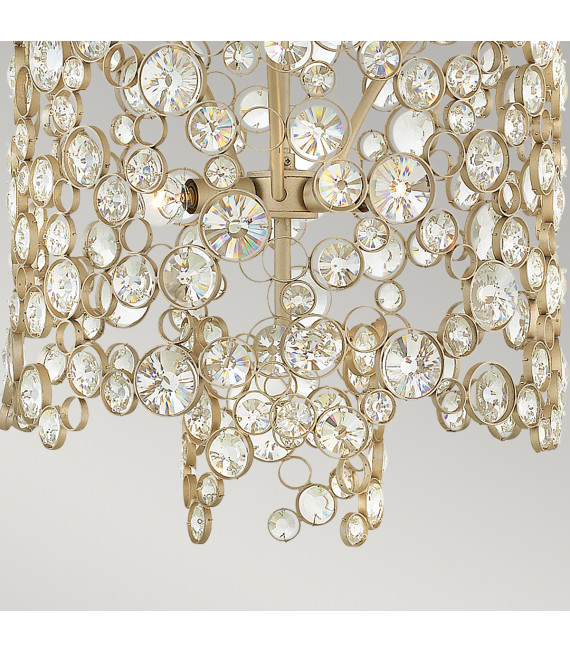 Chandelier Anya Feuille d'argent 41,9 Cm