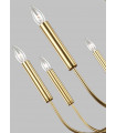 Chandelier Brianna Laiton bruni 64,5 Cm