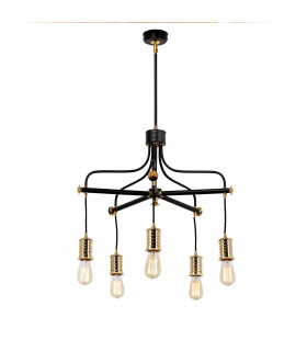 Chandelier Douille Laiton noir / poli 48