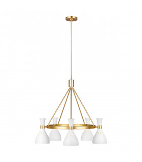 Chandelier Joan Laiton blanc / bruit bruni 69