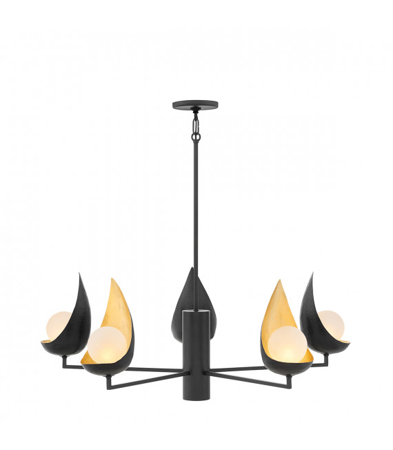 Chandelier Ren Or noir 91