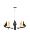 Chandelier Ren Or noir 91